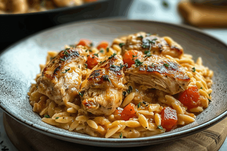 One Pot Marry Me Chicken Orzo