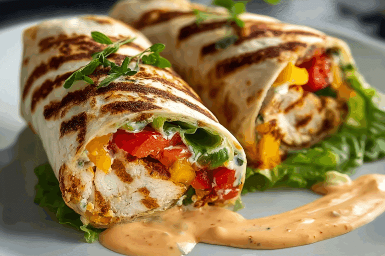 Chicken Bell Pepper Ranch Burritos