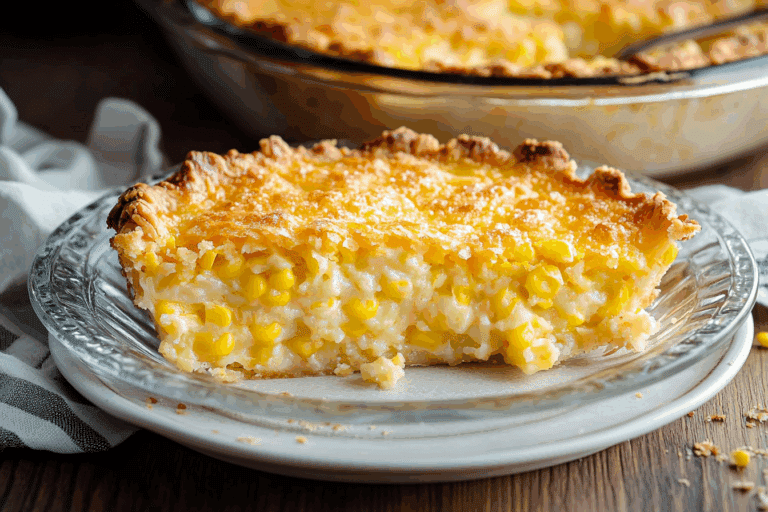 Cheddar Sweet Corn Pie