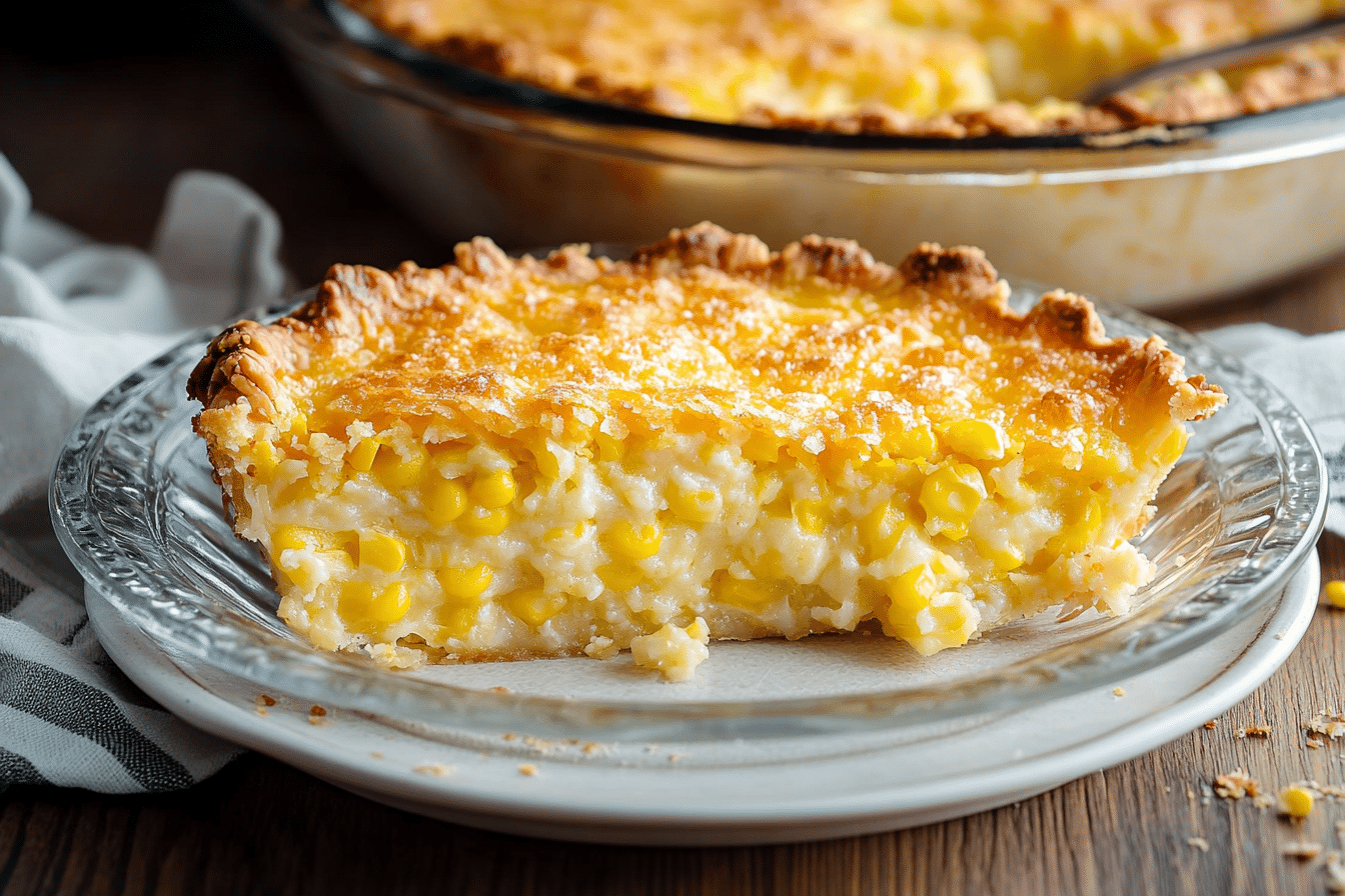 Cheddar Sweet Corn Pie