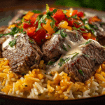 Steak and Queso Rice