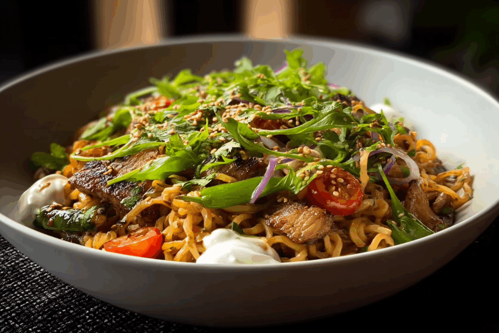 High Protein Mongolian Noodles