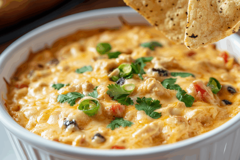 Crock Pot Chicken Nacho Dip