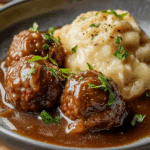 Norwegian Meatballs in Brown Gravy (Kjøttkaker)