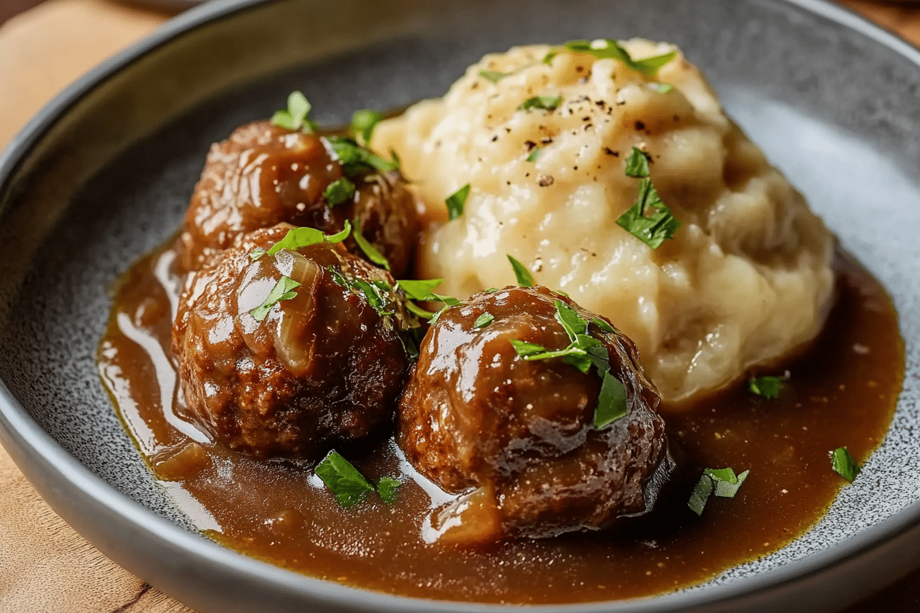 Norwegian Meatballs in Brown Gravy (Kjøttkaker)