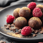 Raspberry Dark Chocolate Truffles