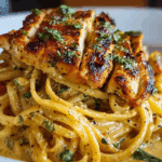 Cajun Chicken & Creamy Parmesan Linguine