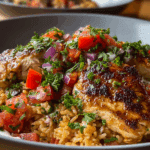 Chicken Cutlets with Summery Tomato & Nectarine Salad