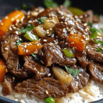 High Protein Beijing Beef Rice Bowls