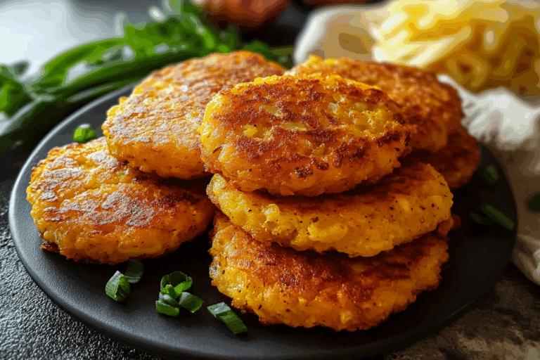 Cornmeal Onion Patties