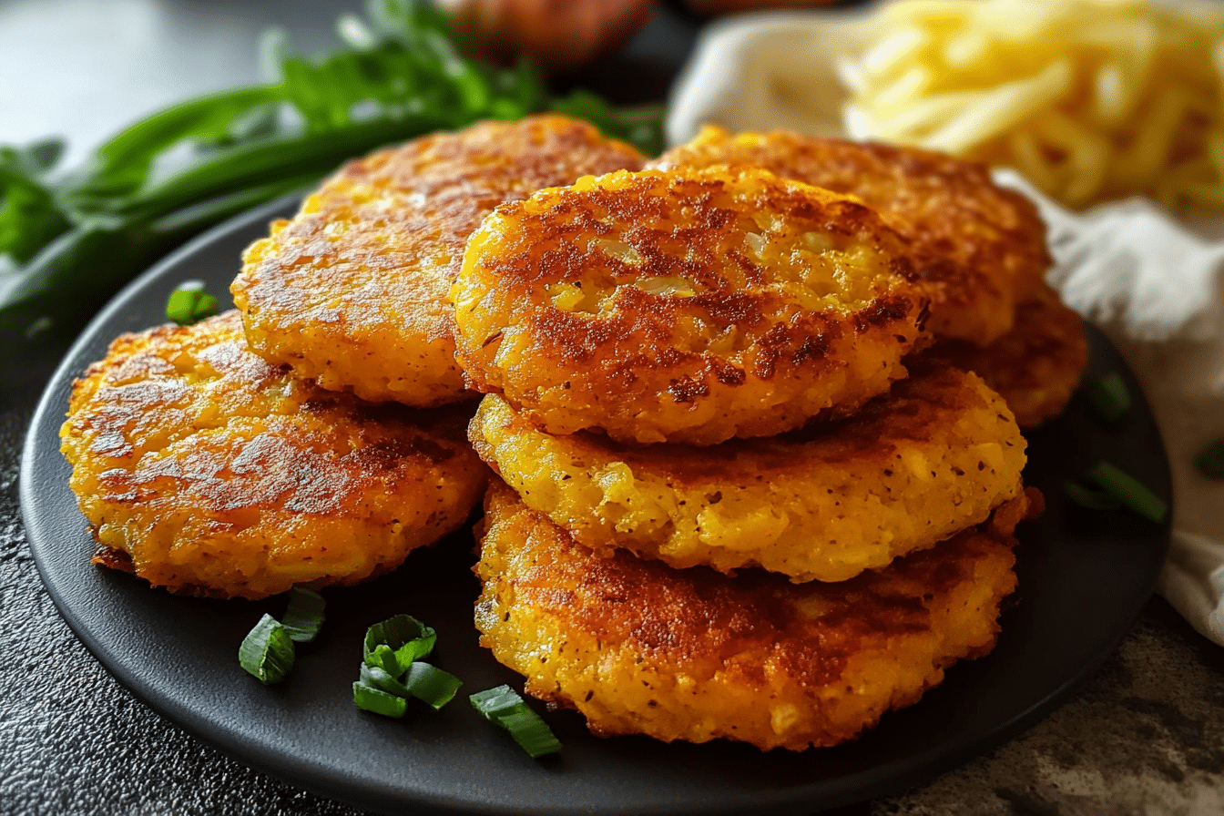 Cornmeal Onion Patties