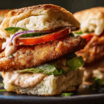 Pan Fried Chicken Biscuit Sliders