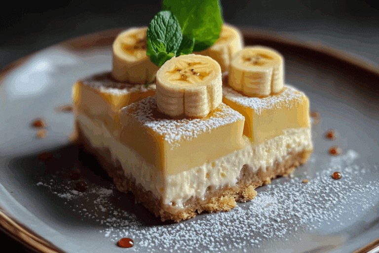 Banana Pudding Cheesecake Squares