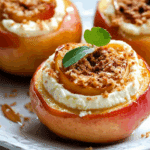 Cheesecake Stuffed Baked Apples