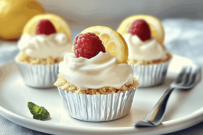 No-Bake Lemon Cream Cheese Pie Cups