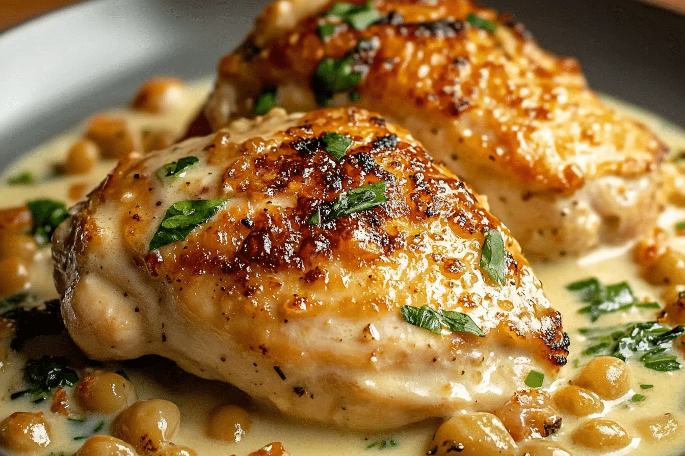 One Pan Creamy Boursin Chicken