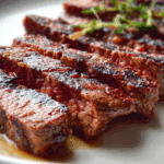 Grill Pan Honey Glazed Steak Strips