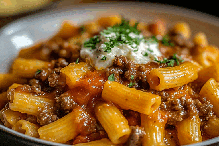 One Pot Beefaroni