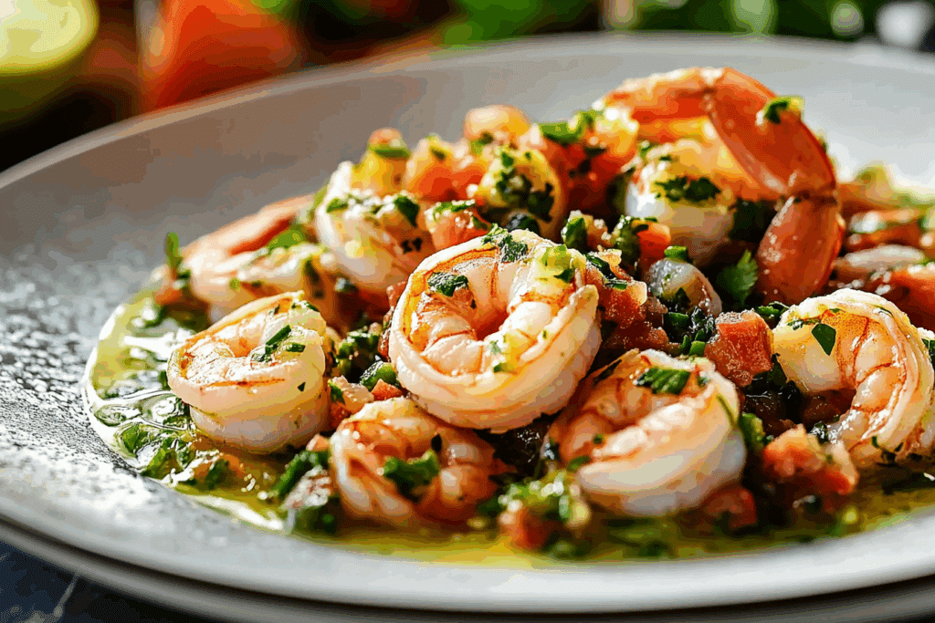 Shrimps in Culichi Salsa
