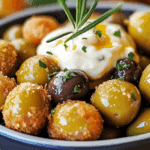 Fried Olives with Garlic Aioli