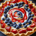 Patriotic 4th of July Swirl Pie
