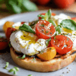 Burrata sur pain grillé