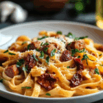 15 Minute Sausage, Chorizo, Sun Dried Tomato and Mozzarella Pasta