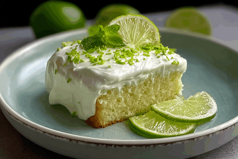 Key Lime Cake with Key Lime Cream Cheese Frosting