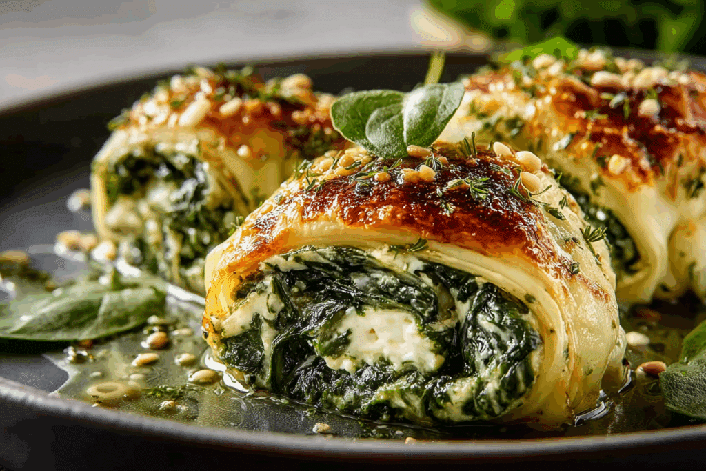 Spinach and Ricotta Rolls