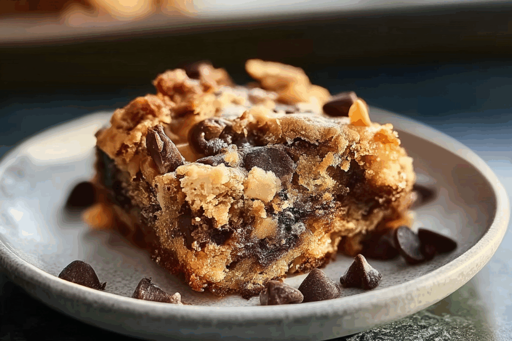 Coconut Toffee Chocolate Chip Cookie Bars
