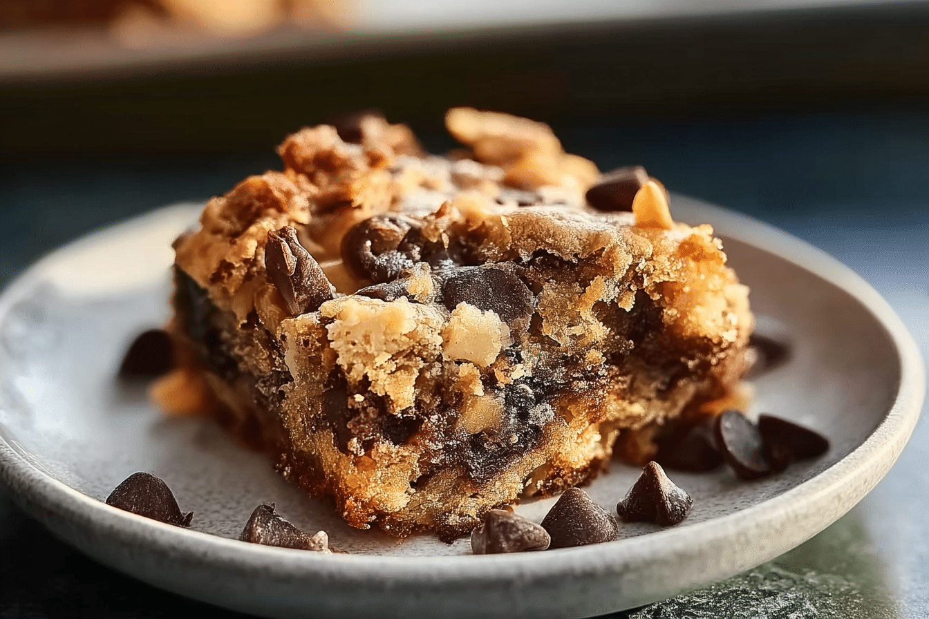 Coconut Toffee Chocolate Chip Cookie Bars