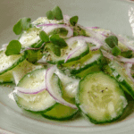Sour Cream Cucumber Salad