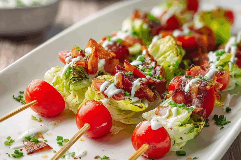 Wedge Salad Skewers