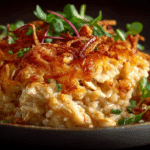 French Onion Chicken Rice Casserole