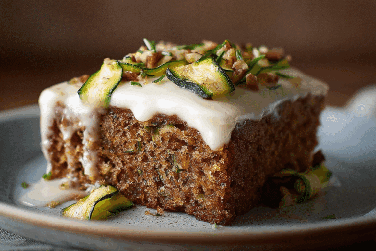 Zucchini Spice Cake with Cream Cheese Icing Moist, Cozy, and Full of Flavor
