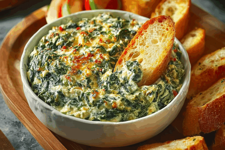 Irresistibly Creamy Spinach Dip