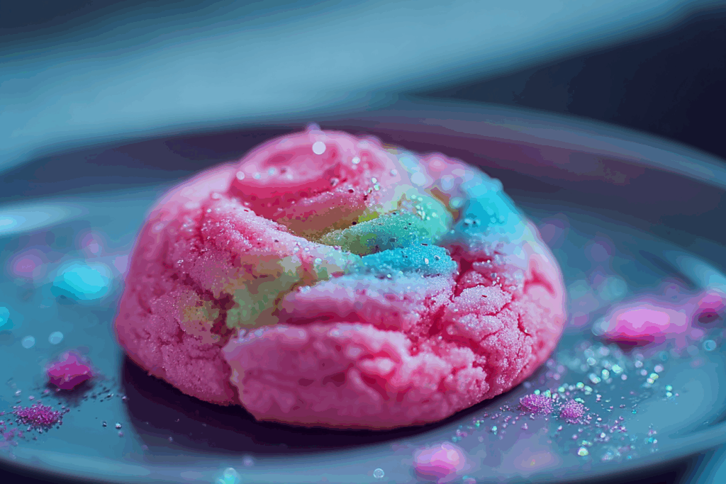 Glow-in-the-Dark Cotton Candy Cookies