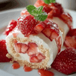 Sweet Strawberry Shortcake Cheesecake Rolls