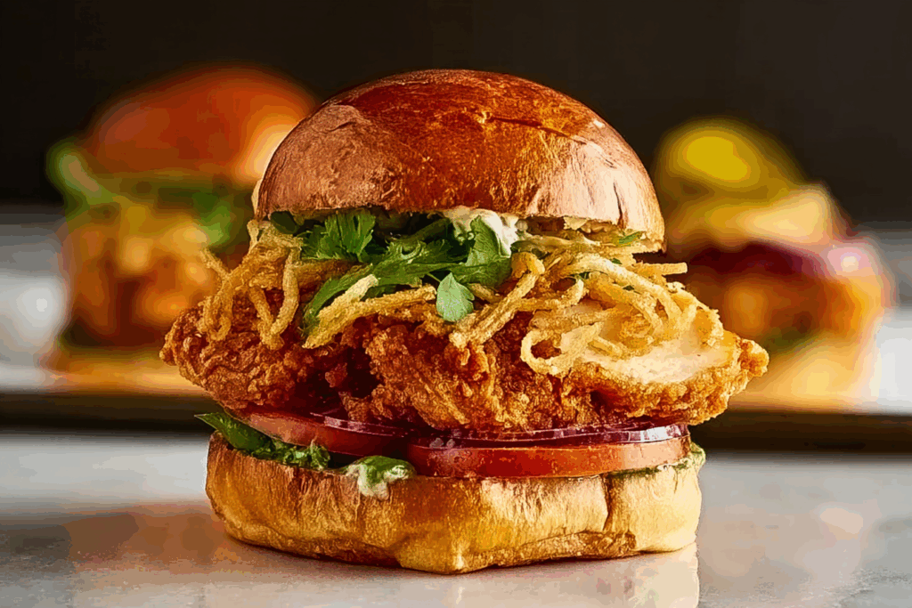 Gold Chicken Crunch Sandwiches