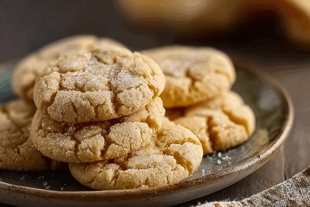 Crinkly Crackly Butter Toffee Sugar Cookies