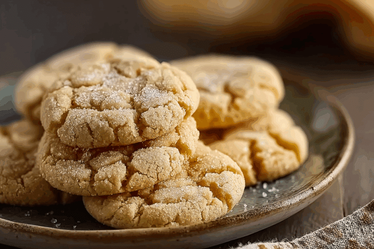 Crinkly Crackly Butter Toffee Sugar Cookies