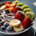 Chocolate Swirl Yogurt Fruit Bowl Recipe