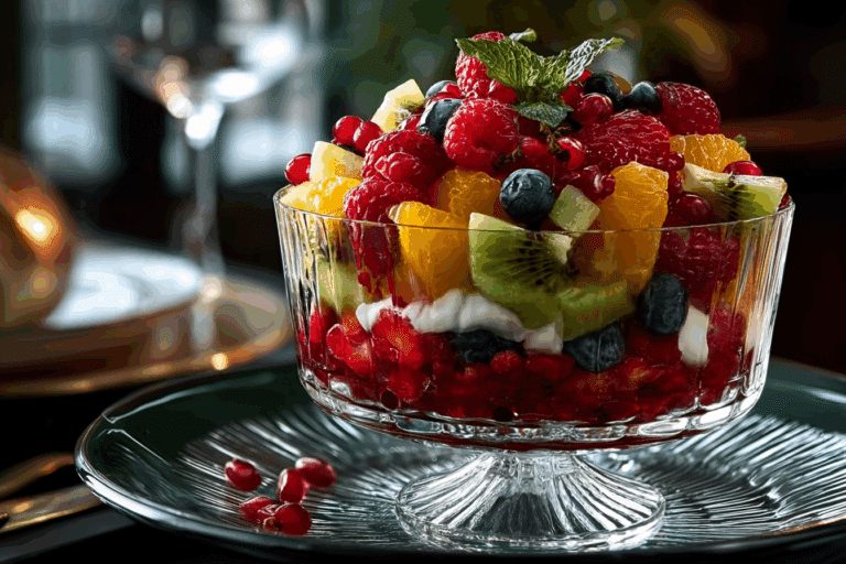 Winter Window Fruit Trifle