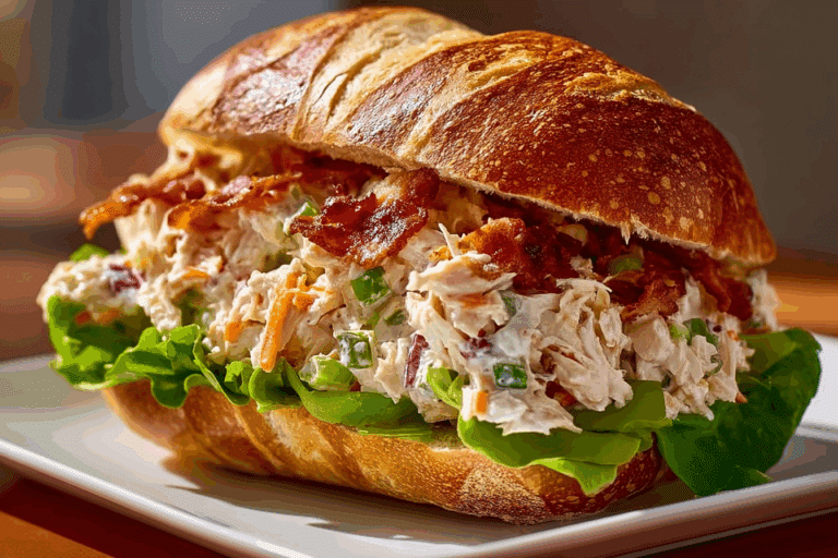 Bacon Ranch Chicken Salad Sandwich