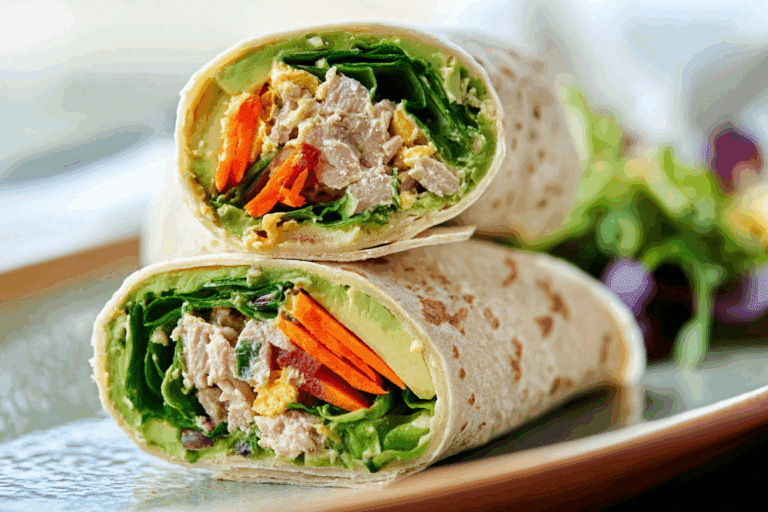 Tuna Avocado Egg Wrap