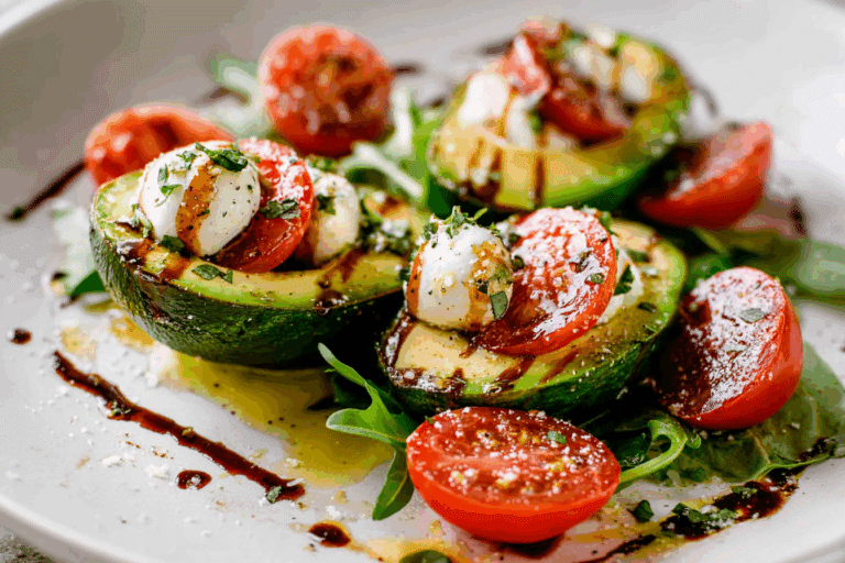Caprese Stuffed Avocados