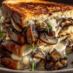 Mushroom Swiss Breakfast Grilled Cheese
