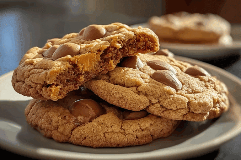 Triple Reese’s Peanut Butter Cookies