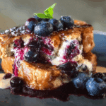 Blueberry Cheesecake Stuffed French Toast