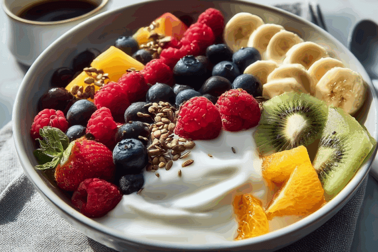 Vanilla Yogurt Fruit Bowl Recipe